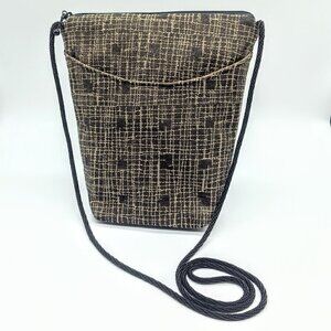 Lucky Plum Handmade Fabric Crossbody Bag